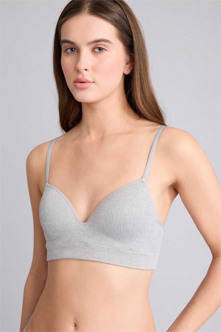 نساء رمادي حمالة صدر برا مبطن