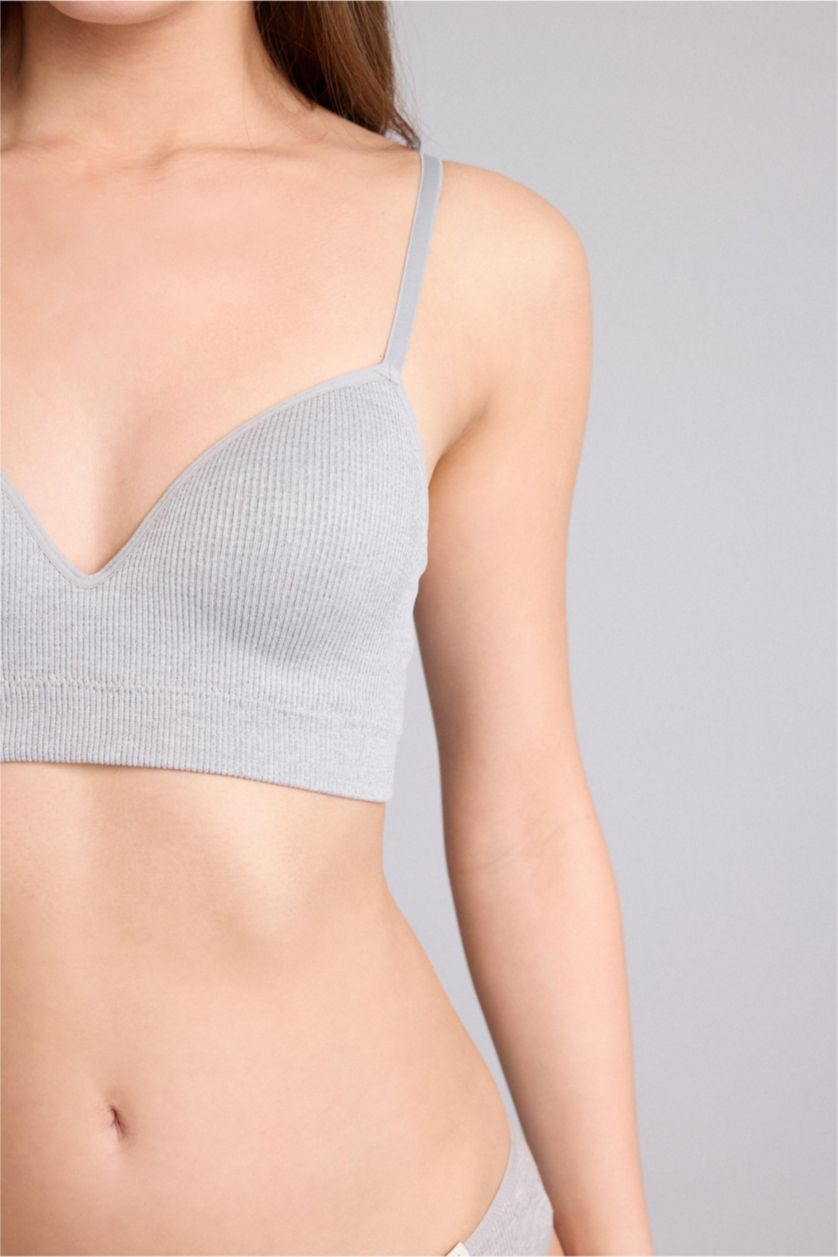 نساء رمادي حمالة صدر برا مبطن