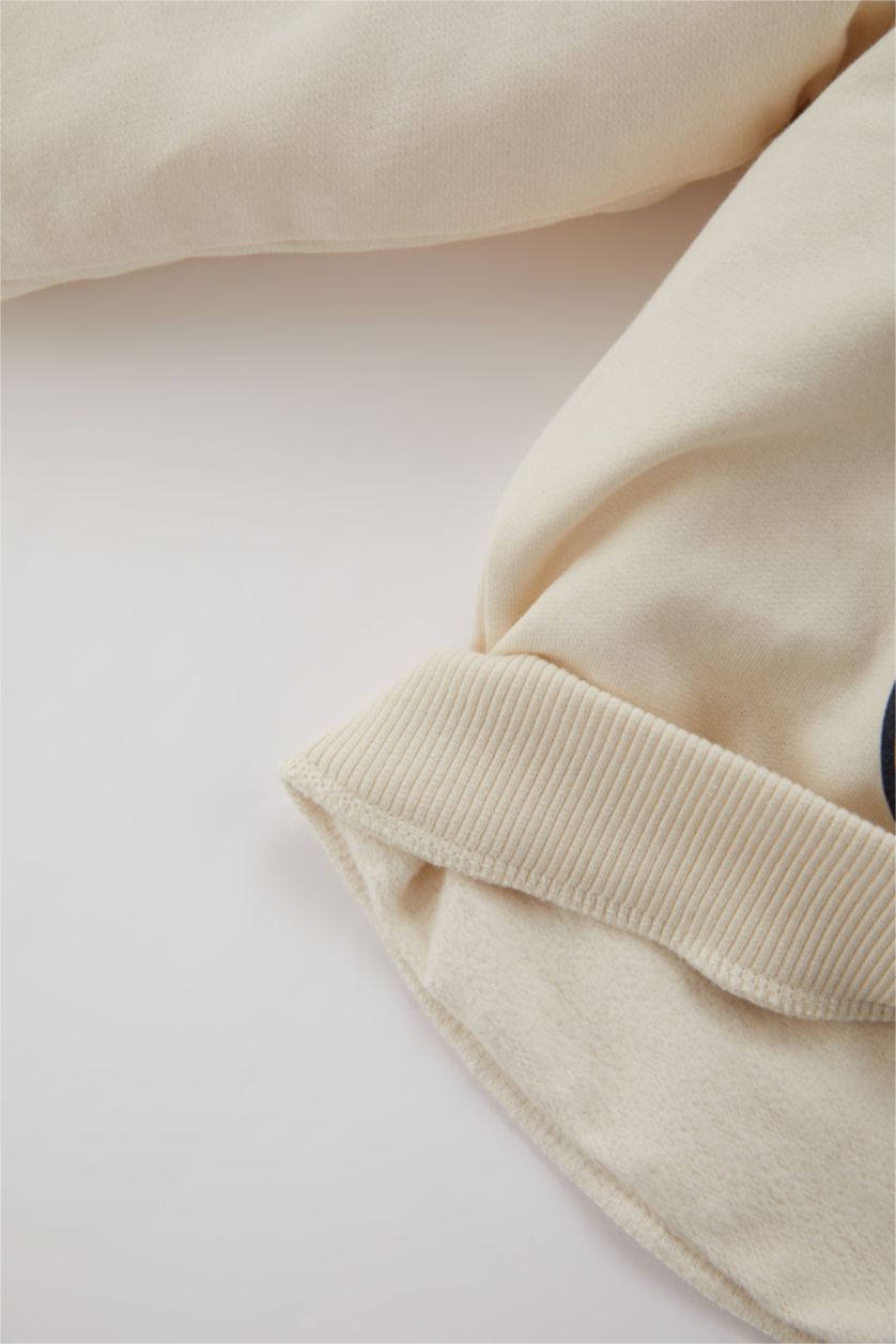 BÉBÉ FILLE Écru BéBé Fille Mickey & Minnie (Standard Characters) Col Ras Du Cou Ensemble En Tricot