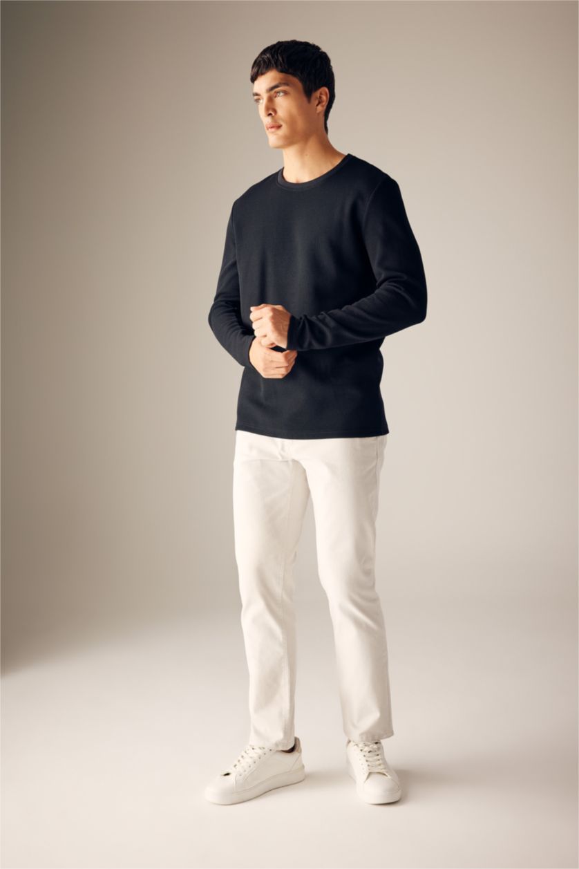 MAN Black Slim Fit Long Sleeve Body