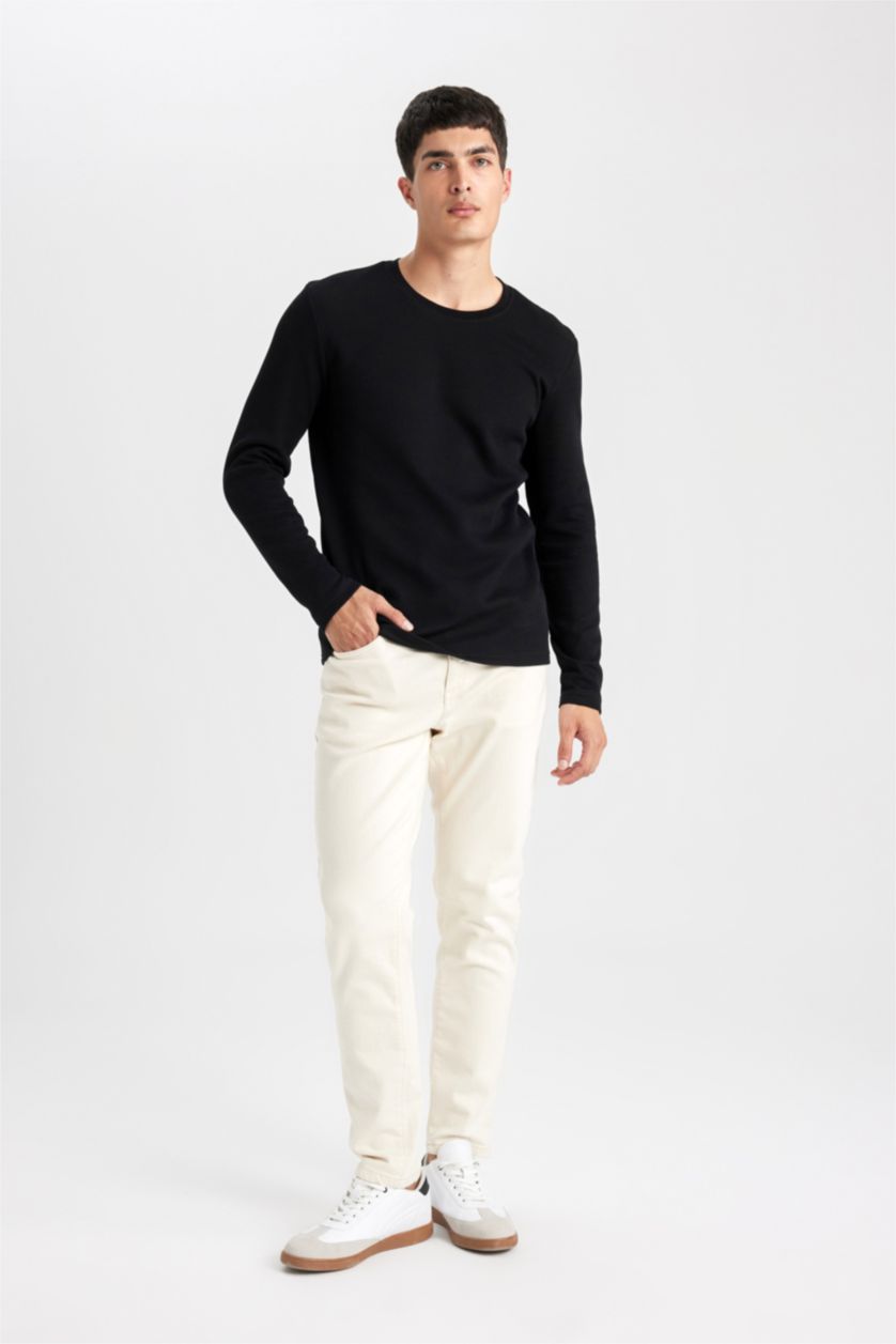 MAN Black Slim Fit Long Sleeve Body