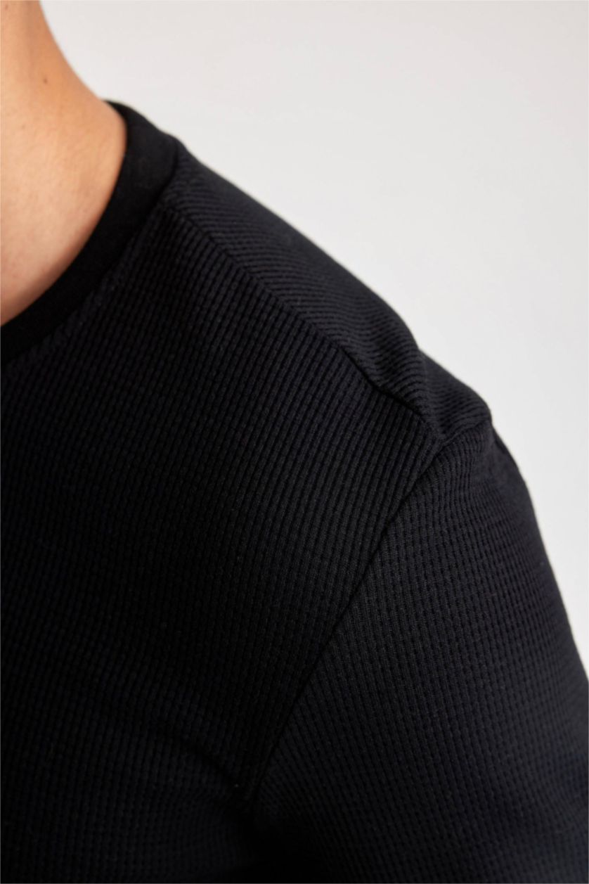 MAN Black Slim Fit Long Sleeve Body