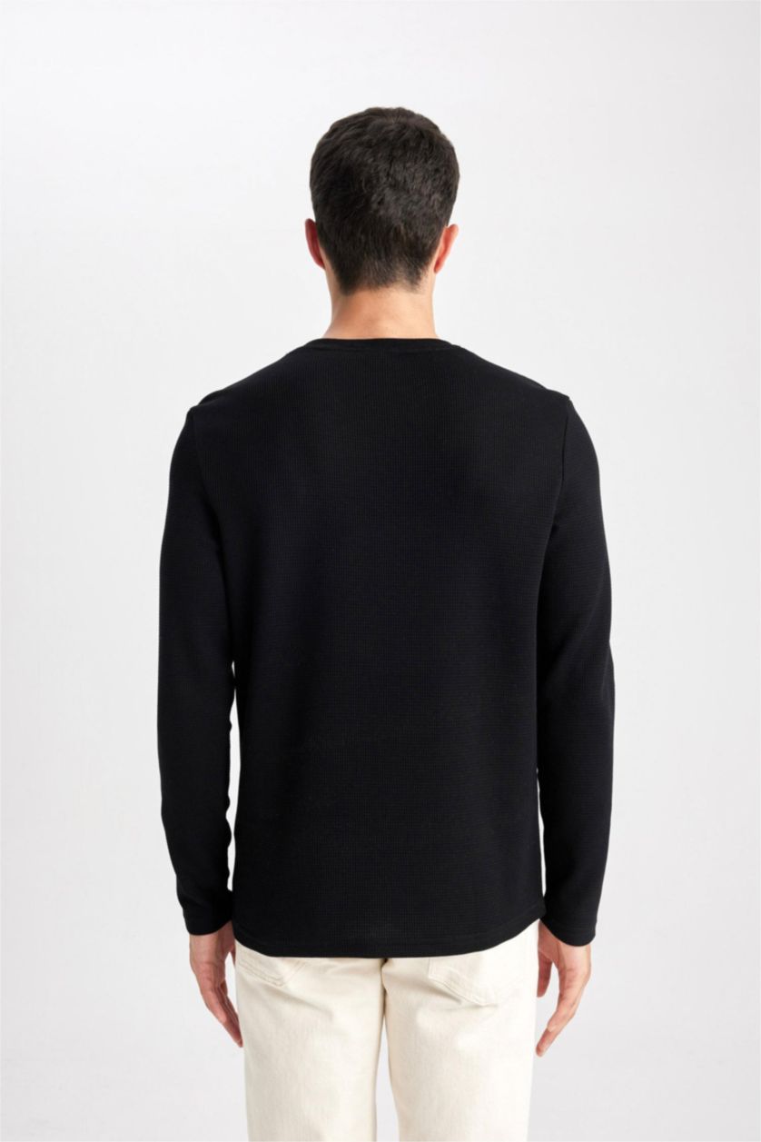 MAN Black Slim Fit Long Sleeve Body