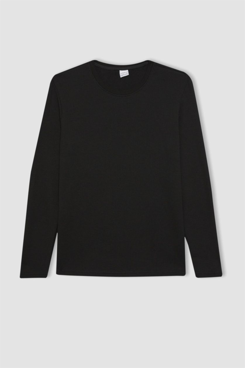 MAN Black Slim Fit Long Sleeve Body