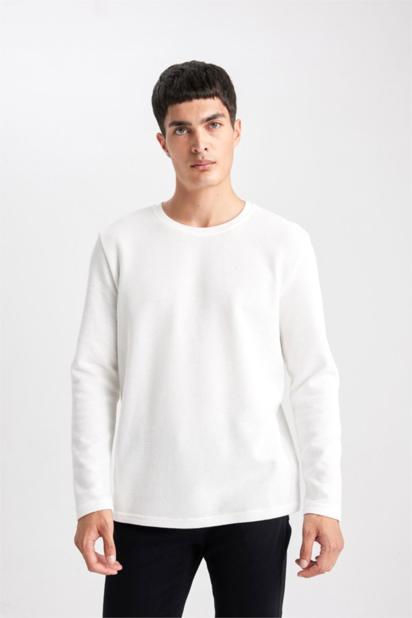 MAN White Slim Fit Long Sleeve Body