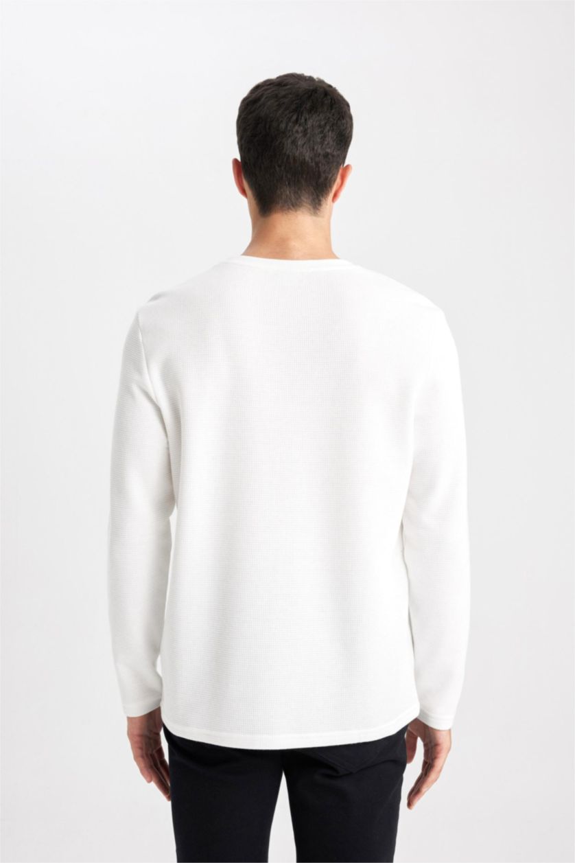 MAN White Slim Fit Long Sleeve Body