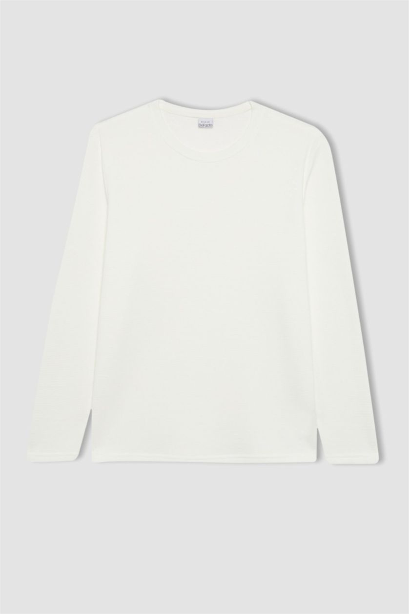 MAN White Slim Fit Long Sleeve Body