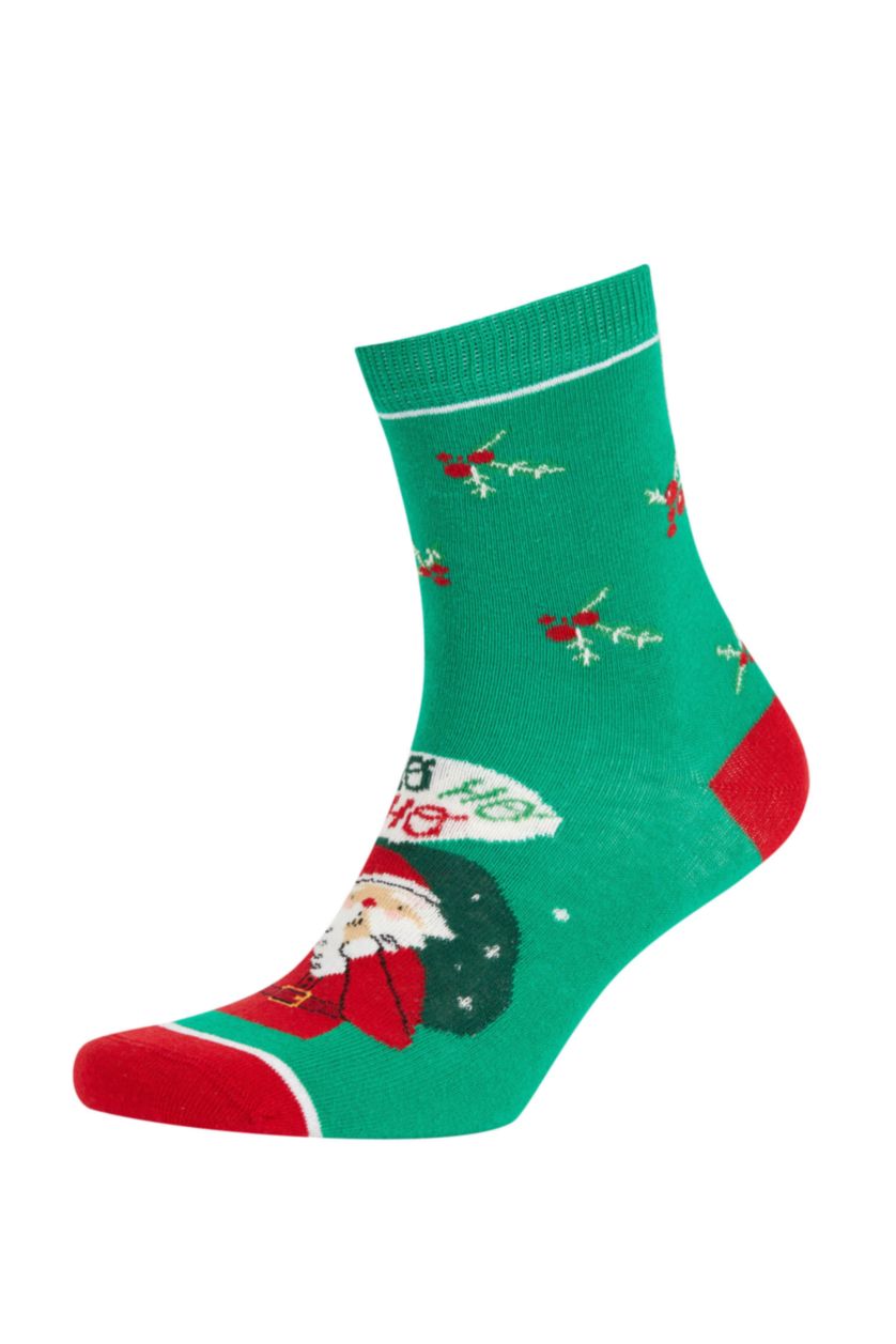 WOMAN MIXED Women Christmas Themed 2 Piece Cotton Long Socks