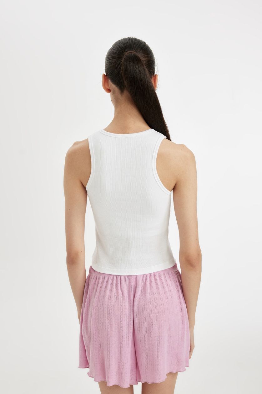 FEMME Blanc Débardeur Coupe Régulière