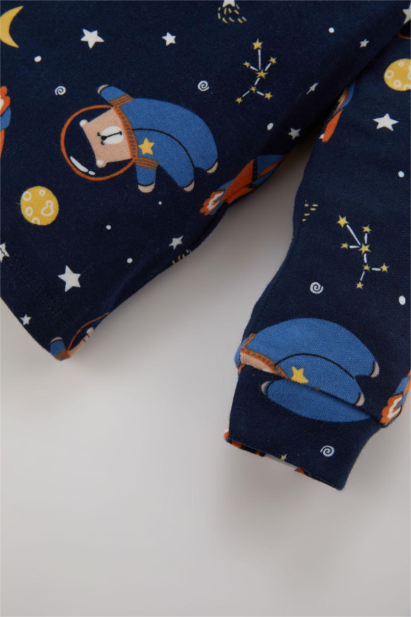 BABY BOY NAVY Baby Boy Space Printed 2 Piece Pajama Set