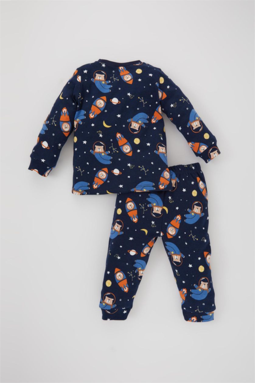 BABY BOY NAVY Baby Boy Space Printed 2 Piece Pajama Set