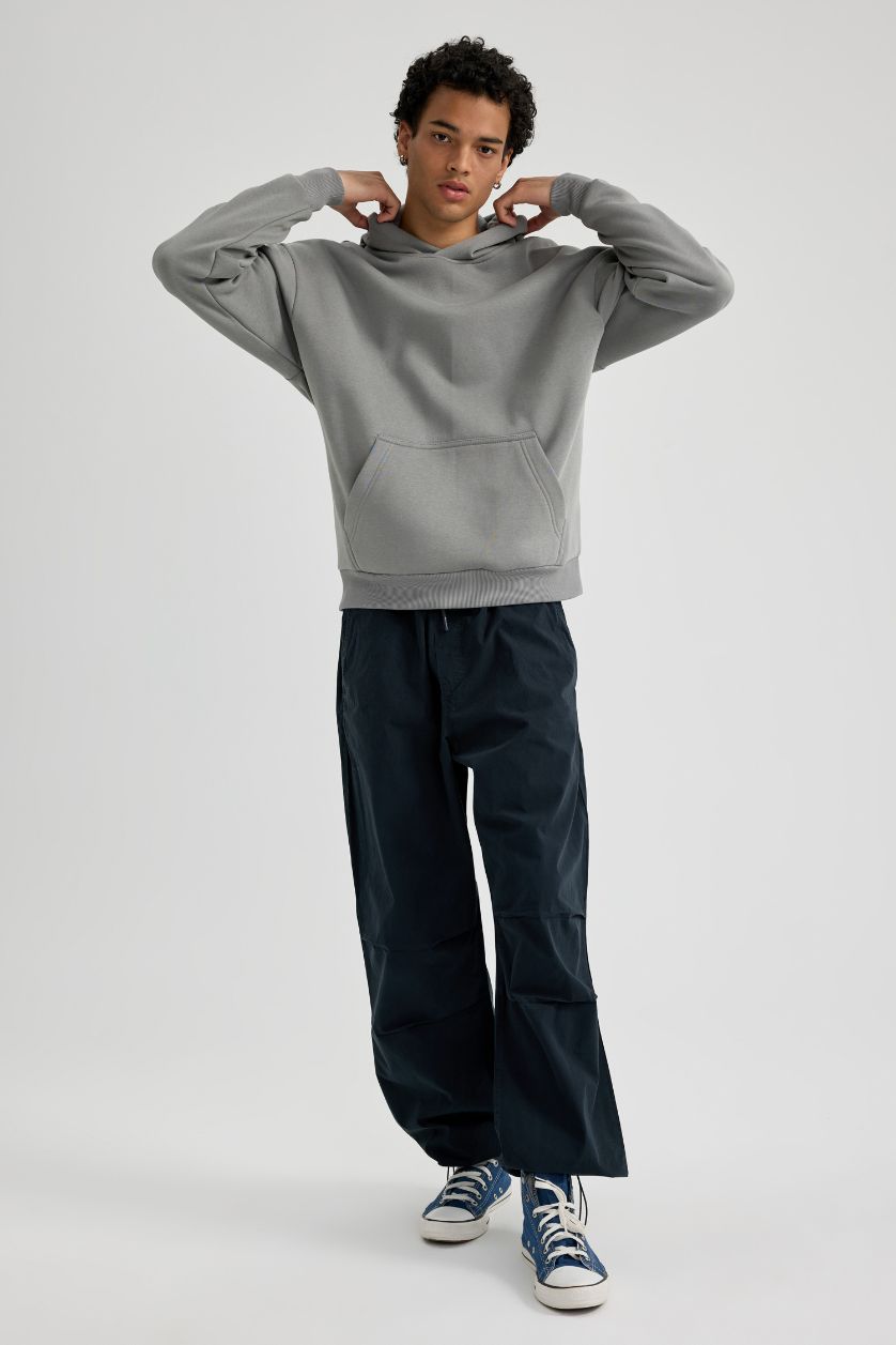 MAN Anthracite Parachute Trousers