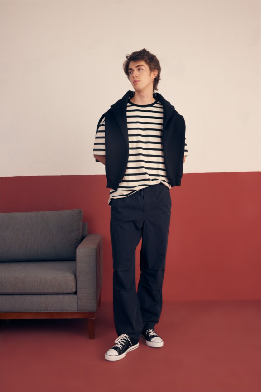 MAN Anthracite Parachute Trousers
