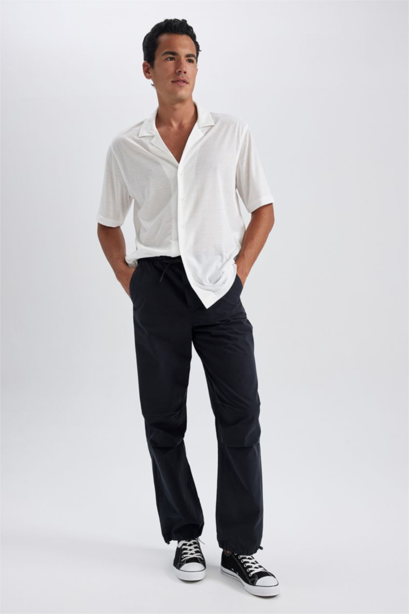 MAN Anthracite Parachute Trousers