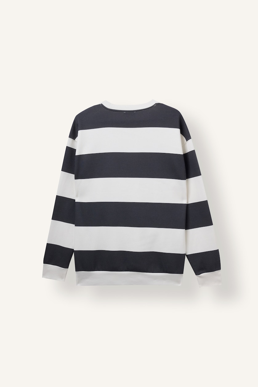 Men Anthracite Boxy Fit Sweatshirt