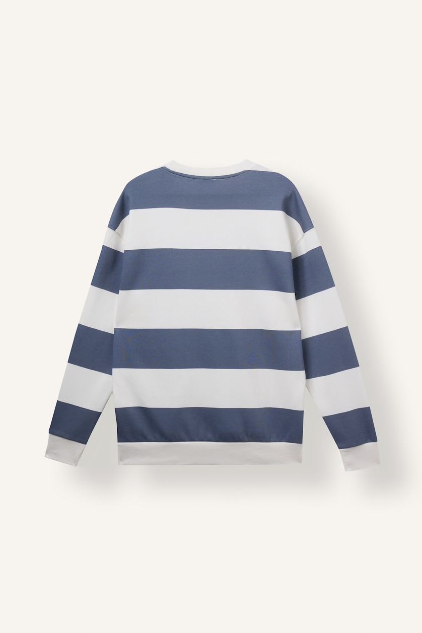 Erkek Gri Boxy Fıt Sweatshirt