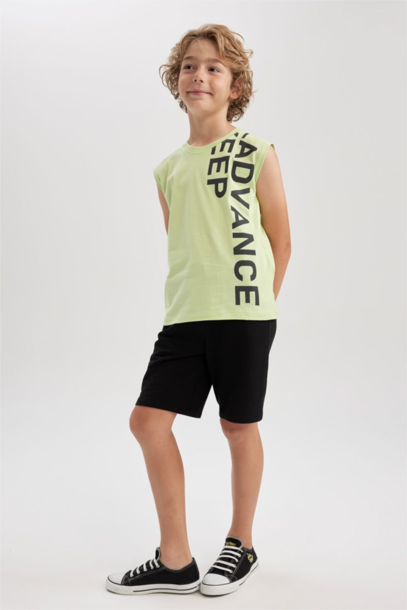 Хлопчачий Світло зелений Майка з круглим вирізом для хлопчиків