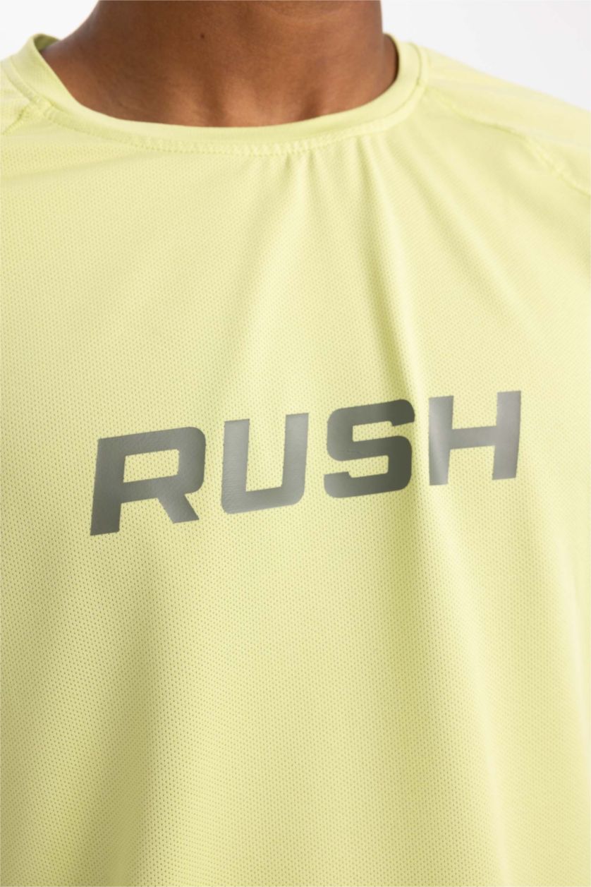 MAN Light Green Slim Fit Short Sleeve T-Shirt