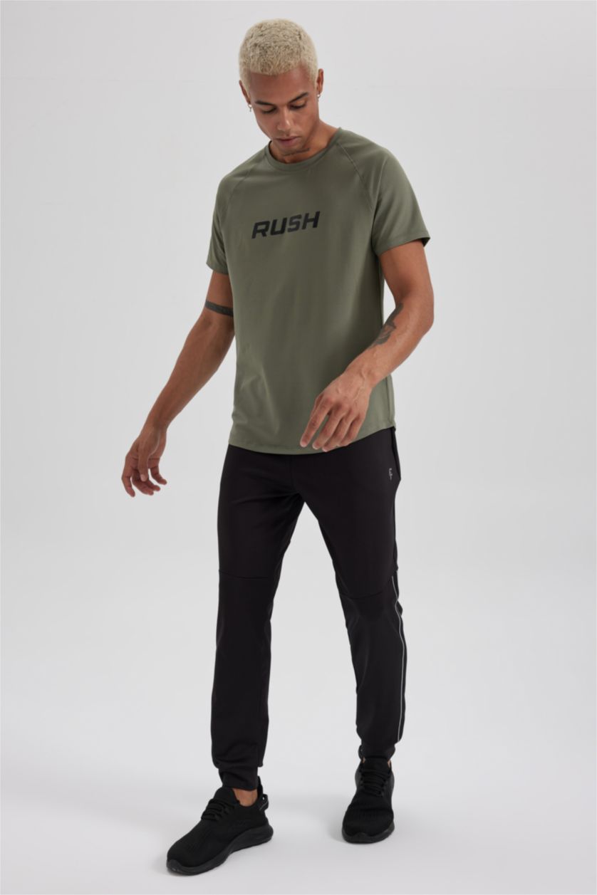 MAN Light Khaki Slim Fit Short Sleeve T-Shirt