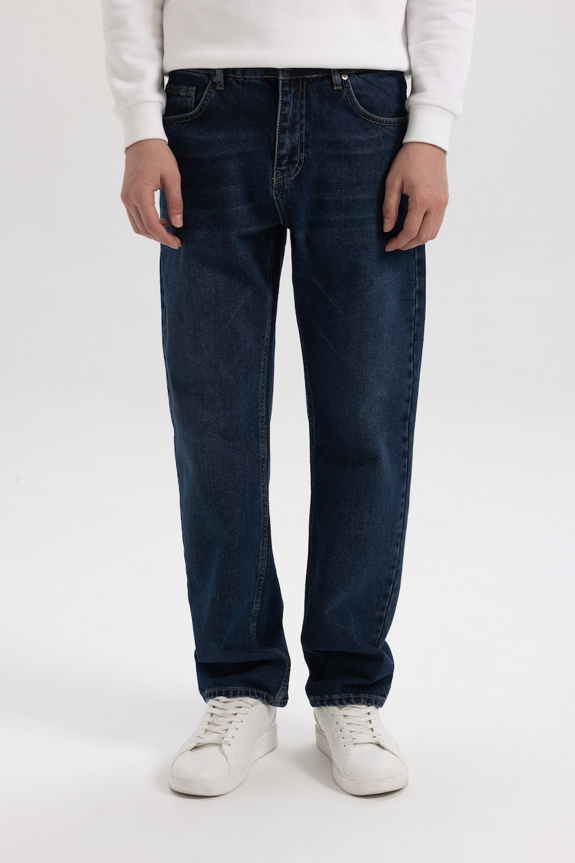Blue MAN Straight Fit Trousers 2993002 | DeFacto