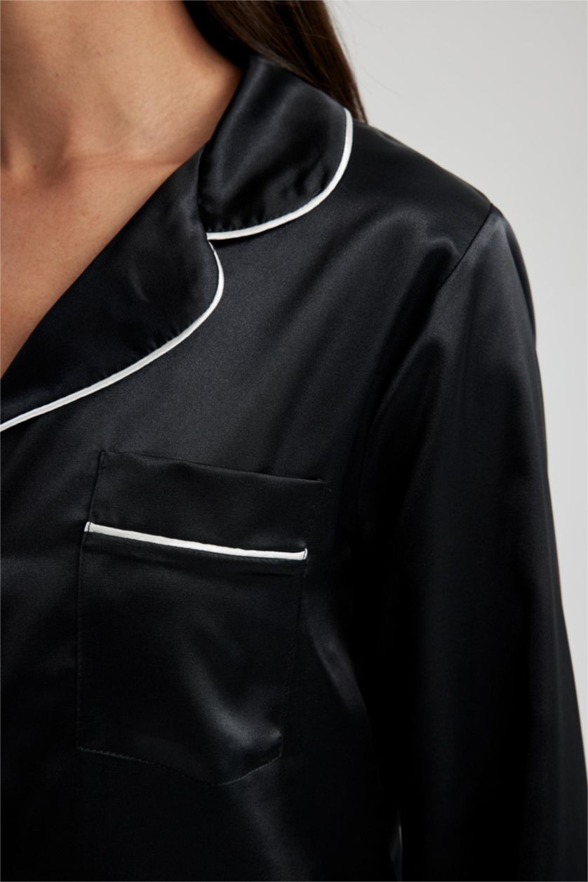 FEMME Noir Satinette Coupe Régulière