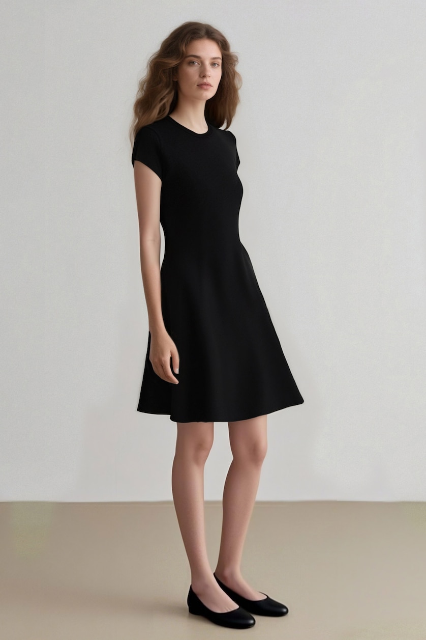 WOMAN Black Camisole Mini Dress