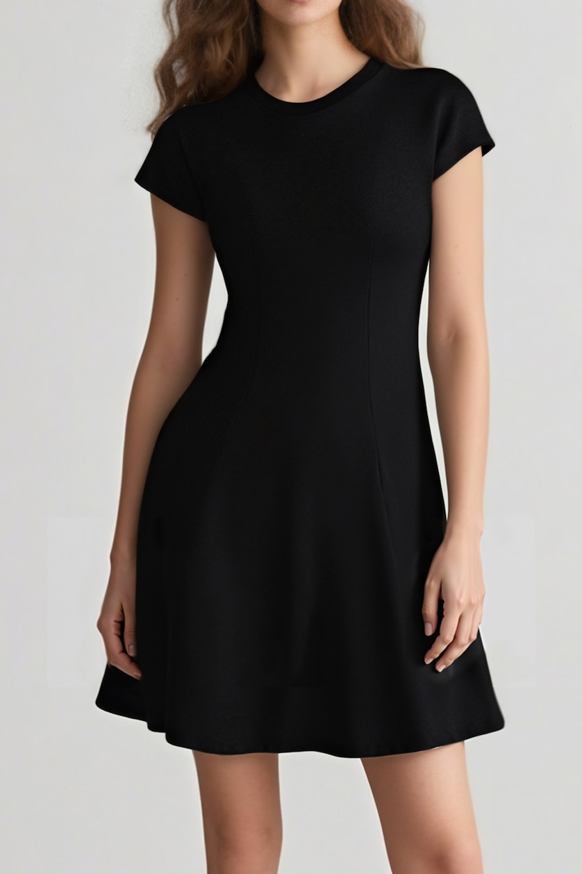 WOMAN Black Camisole Mini Dress