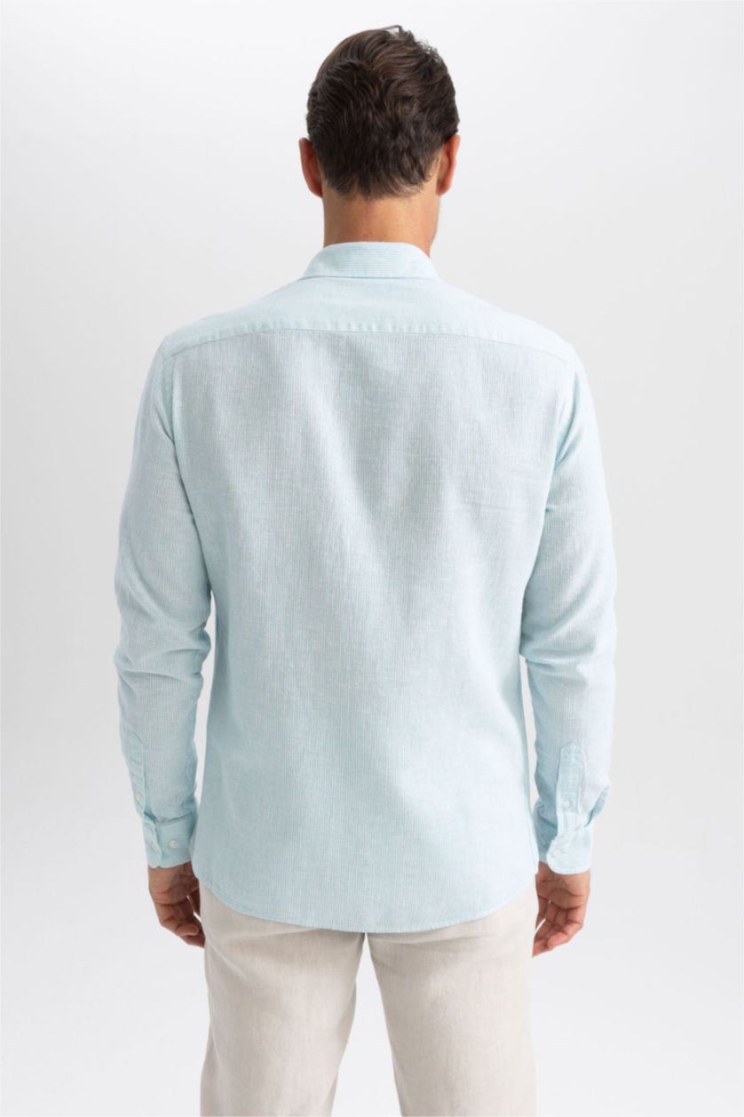 Ерлер Аква заманауи пішім Ұзын жеңді көйлек