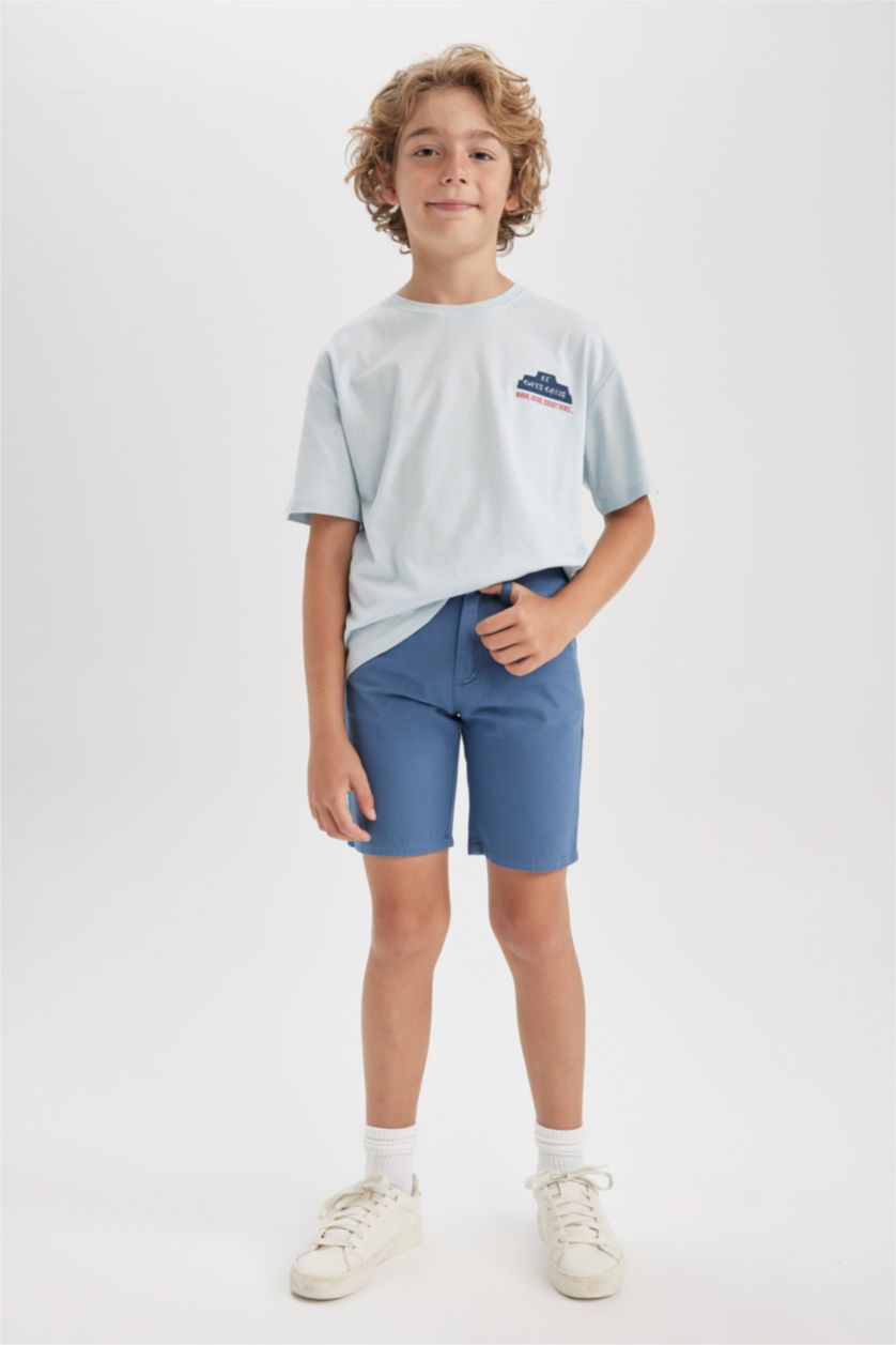 BOYS & TEENS Blue Boy Regular Fit Shorts