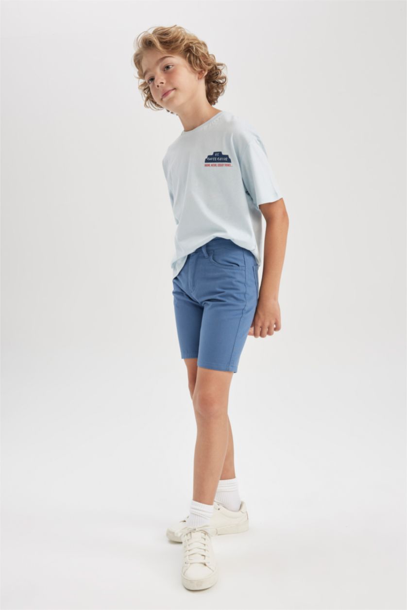 BOYS & TEENS Blue Boy Regular Fit Shorts