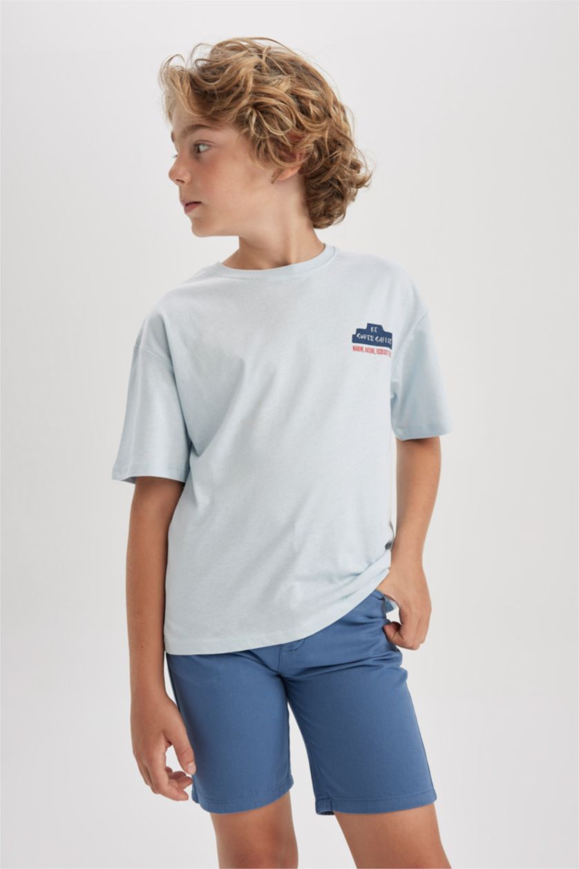 BOYS & TEENS Blue Boy Regular Fit Shorts