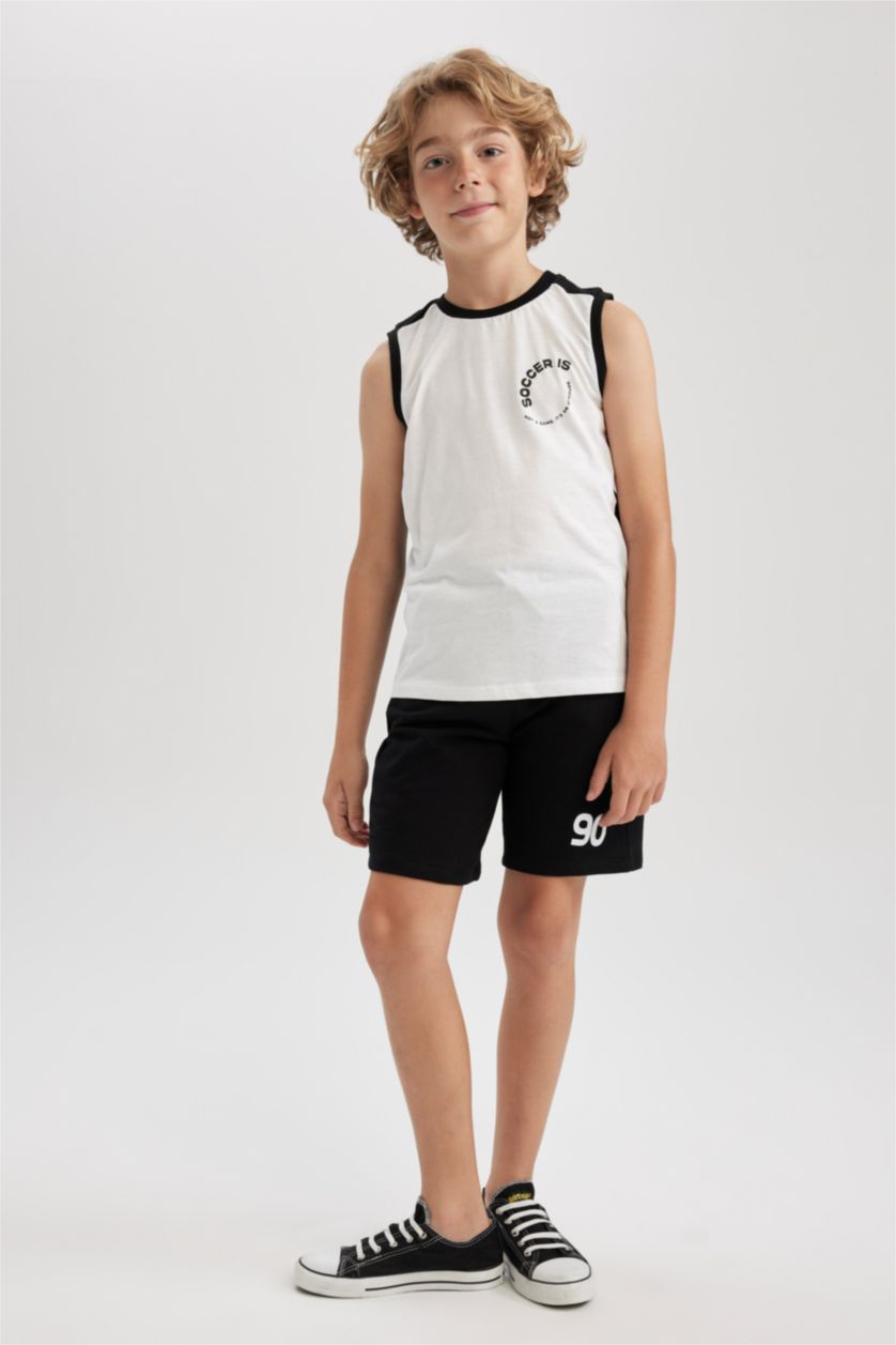 GARÇONS Noir Ensemble Coupe Oversize - 2 Pièces