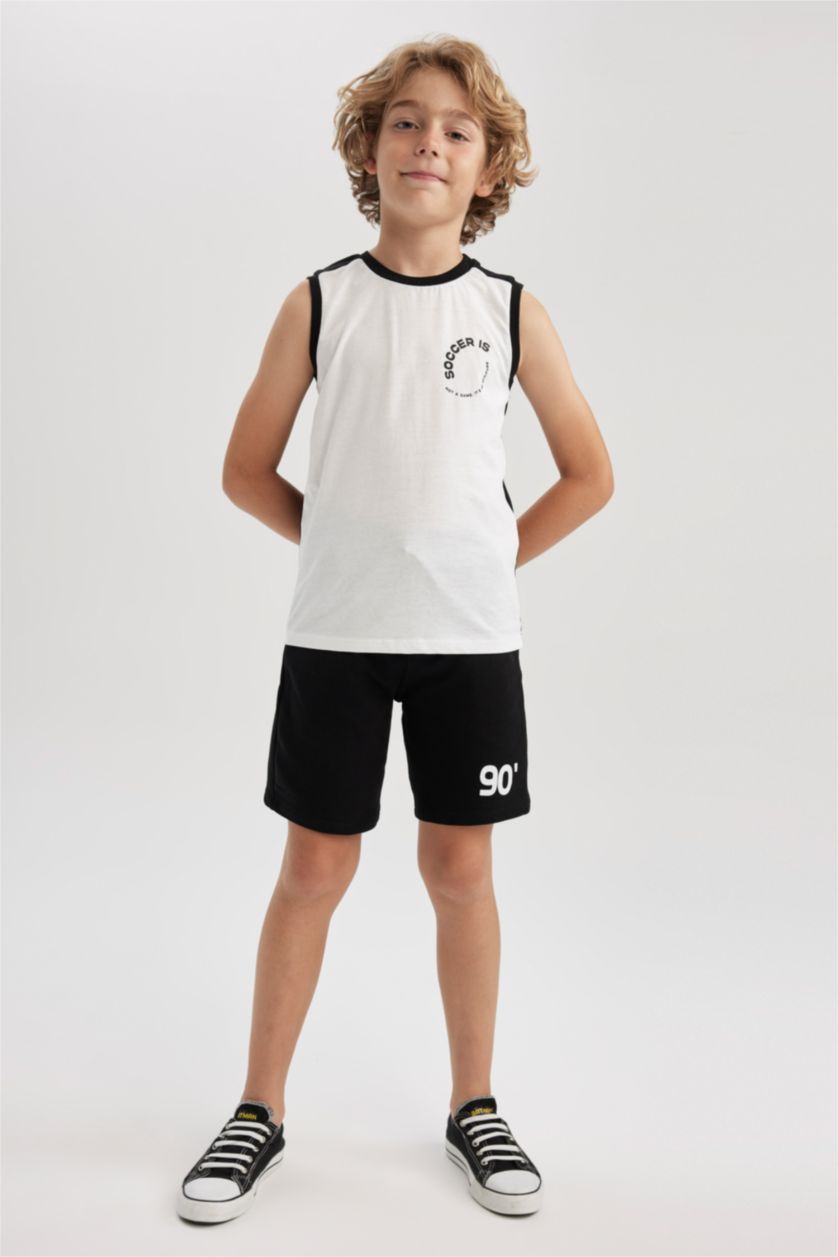 GARÇONS Noir Ensemble Coupe Oversize - 2 Pièces