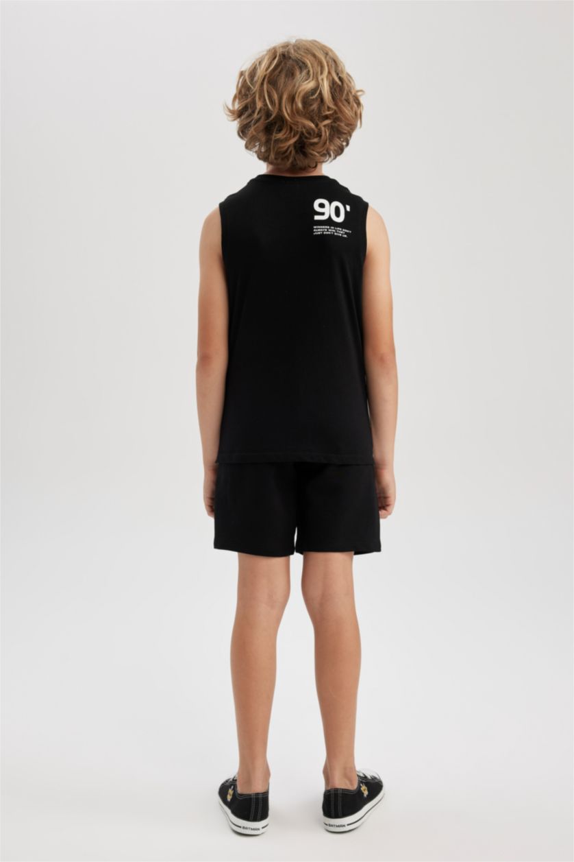 GARÇONS Noir Ensemble Coupe Oversize - 2 Pièces