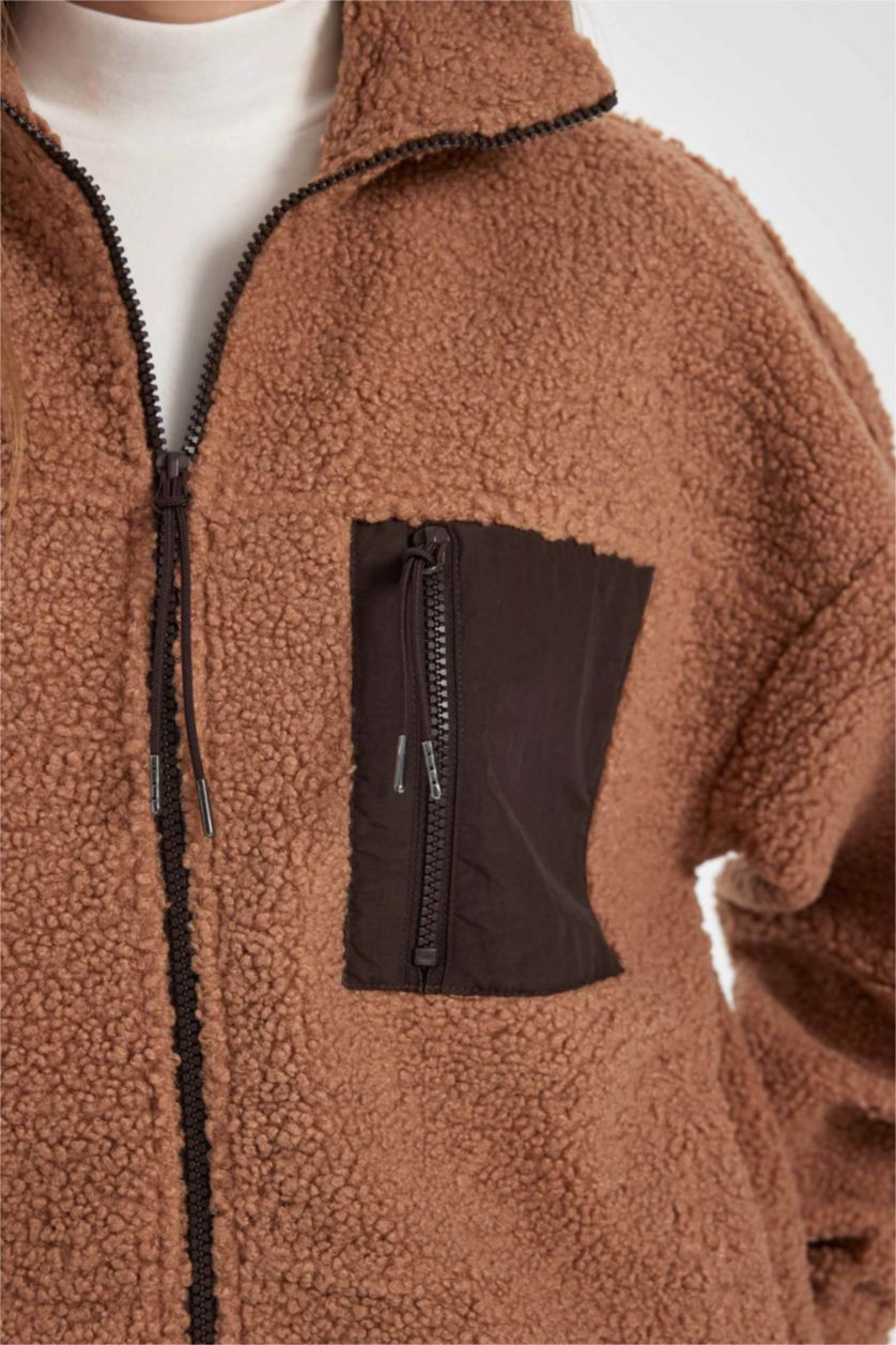 Woman Vison Cool Oversize Fit Plush Cardigan