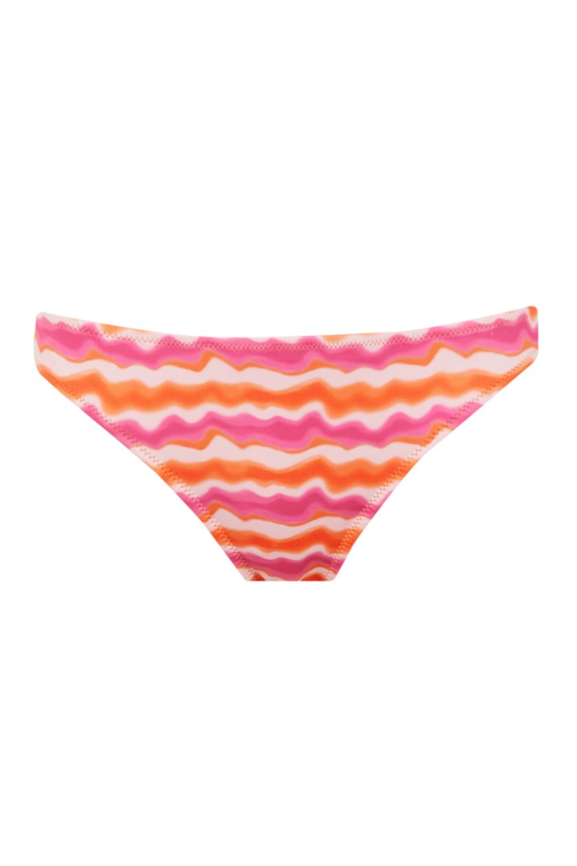 Woman Dark Pink Regular Fit Printed Bikini Bottom