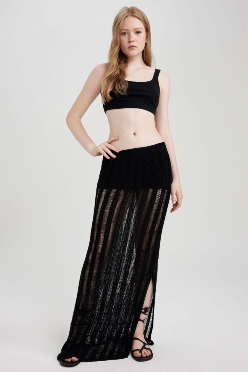 Жіночий Чорний Спідниця приталеного крою