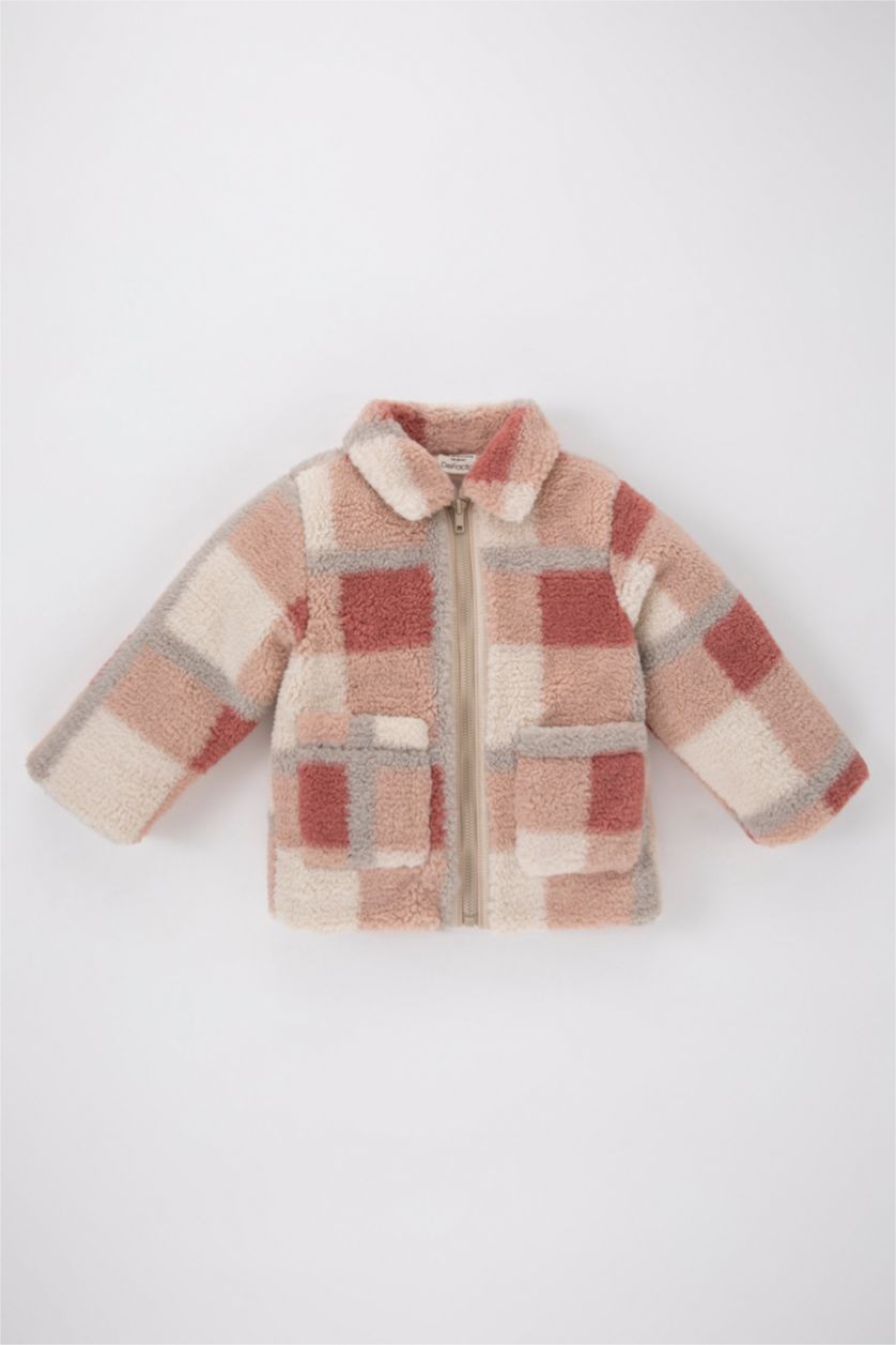 Малыши девочки Розовый Кардиган плюшевый для малышей девочек