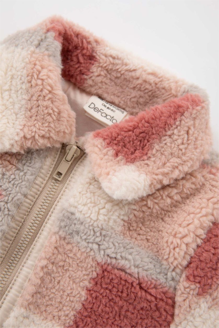 Малыши девочки Розовый Кардиган плюшевый для малышей девочек