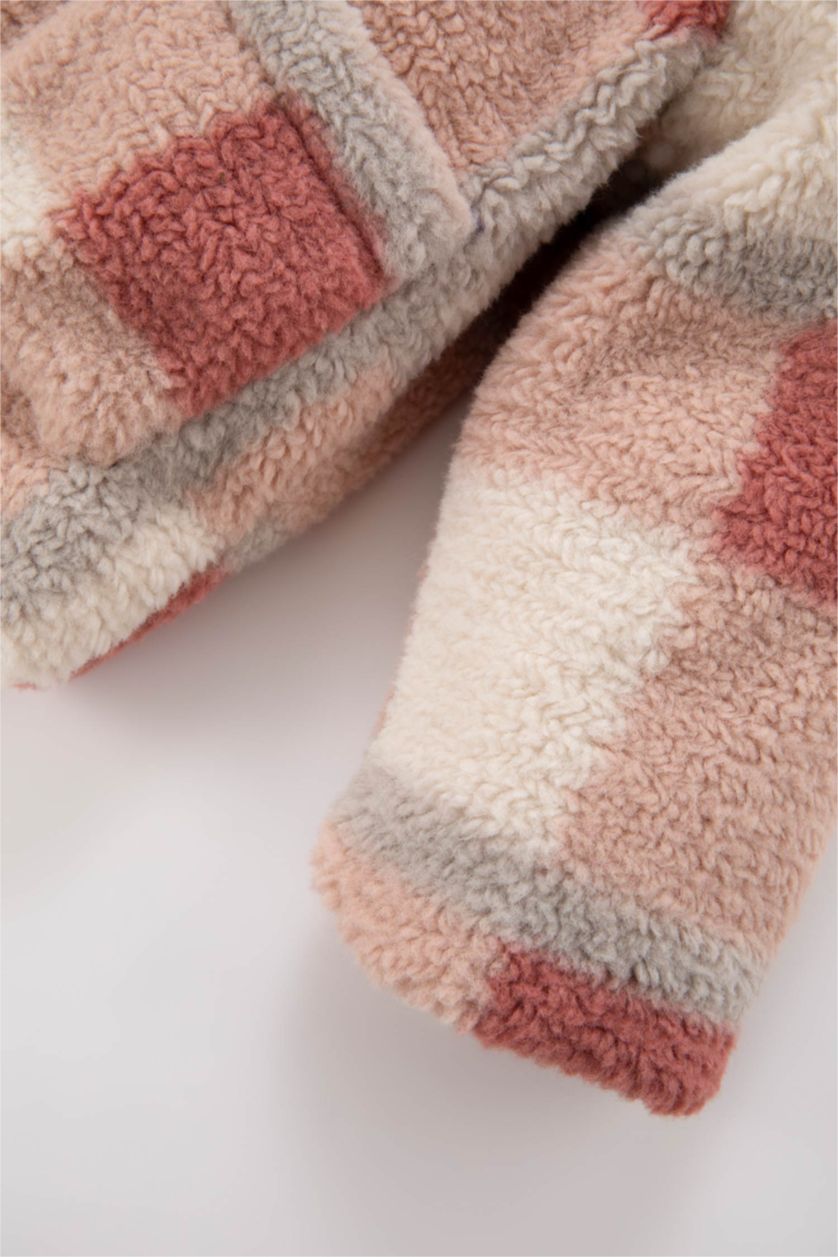 Малыши девочки Розовый Кардиган плюшевый для малышей девочек