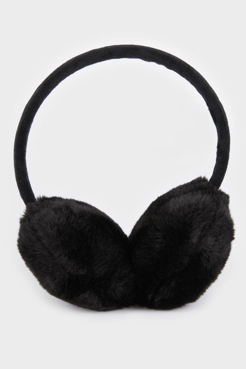 نساء أسود قبعة واقي أذن نسائية