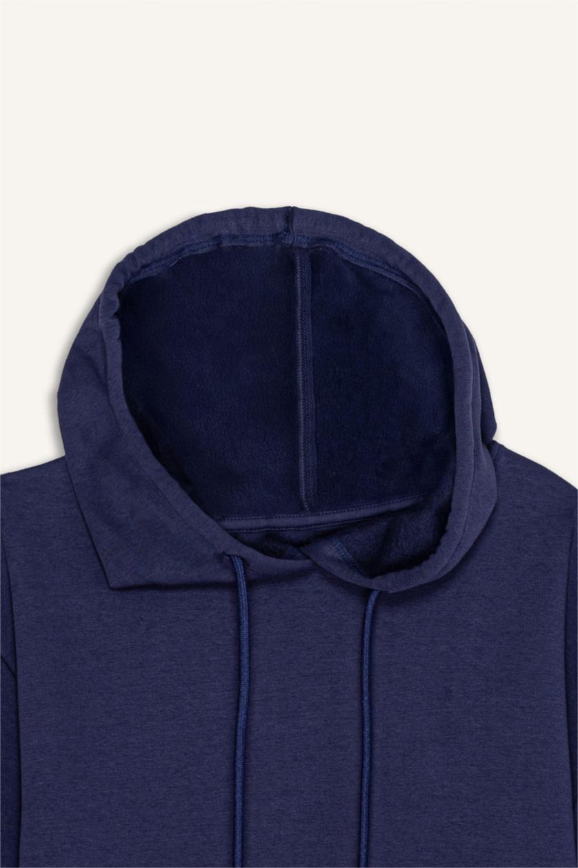 WOMAN NAVY Relax Fit Thick Sweatshirt Fabric Sweatshirt
