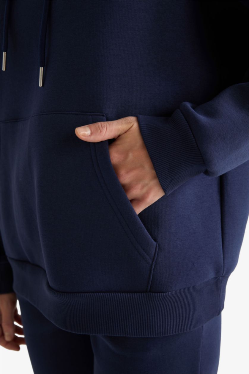 حريمي كحلي هودي بيزك تقيل قصة مريحة