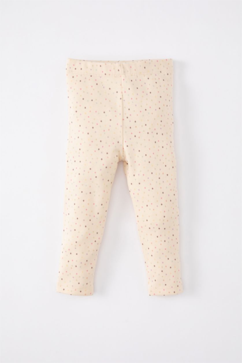 BÉBÉ FILLE Écru Ensemble Pyjama Velours Côtelé à Manches Longues à Pois pour Bébé Fille