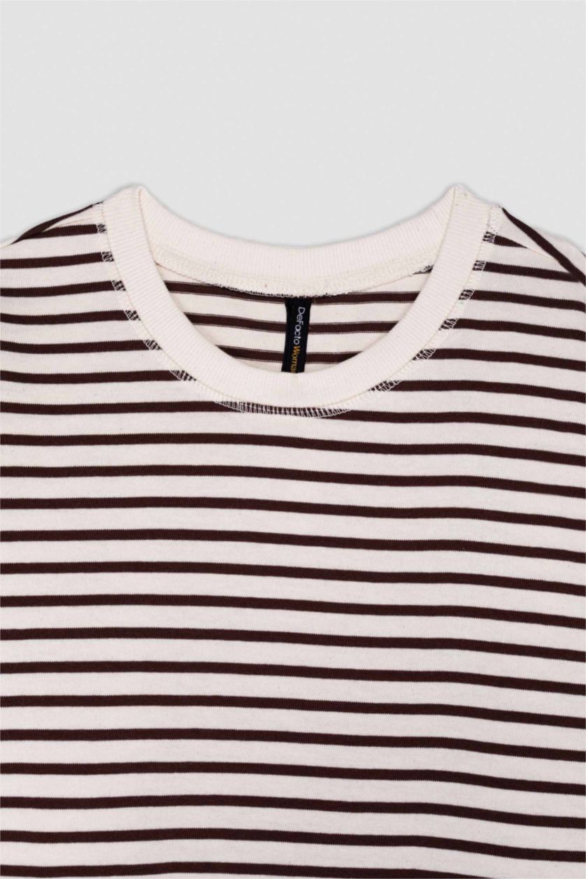 WOMAN Brown Regular Fit Long Sleeve T-Shirt