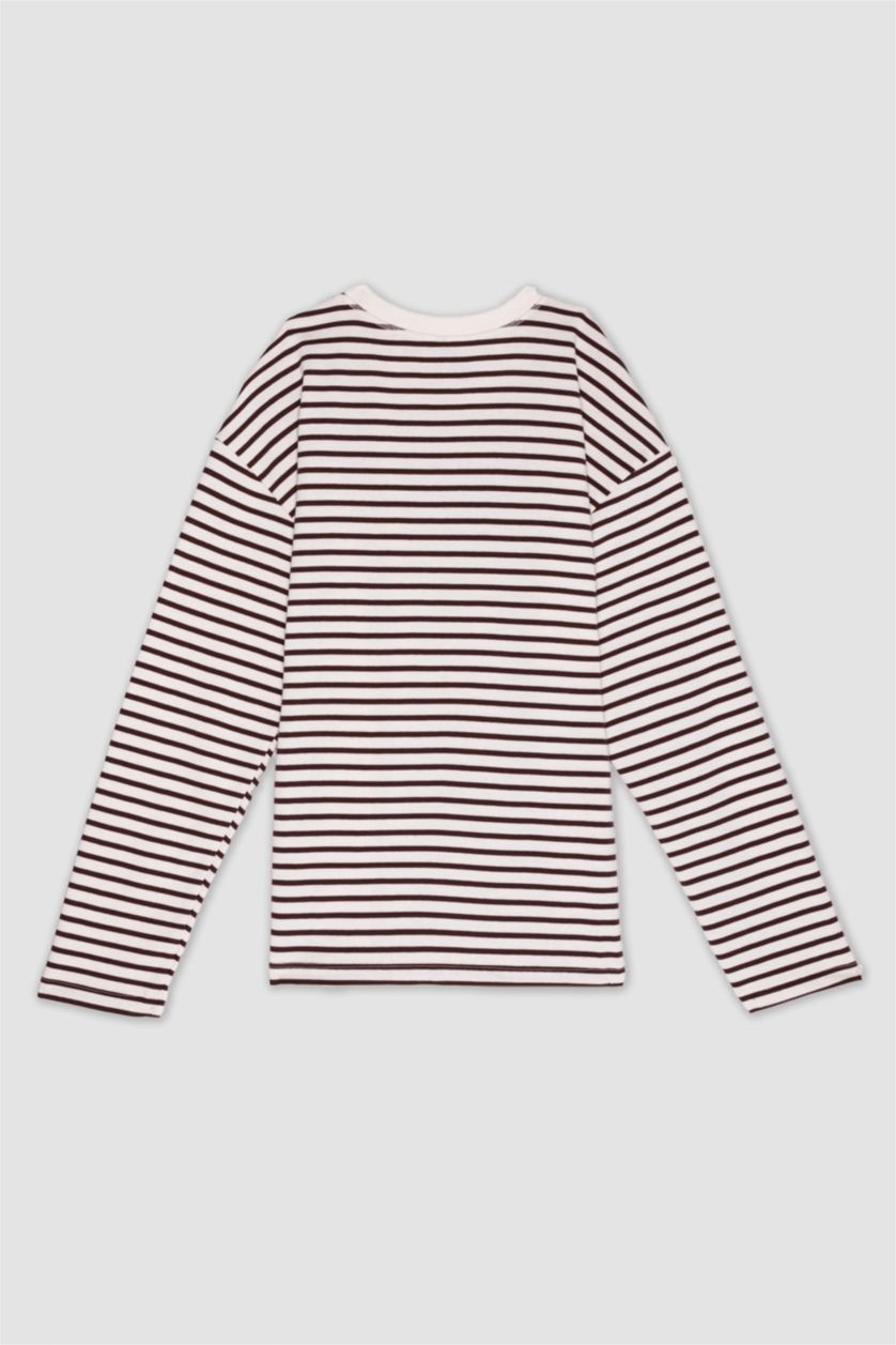 WOMAN Brown Regular Fit Long Sleeve T-Shirt