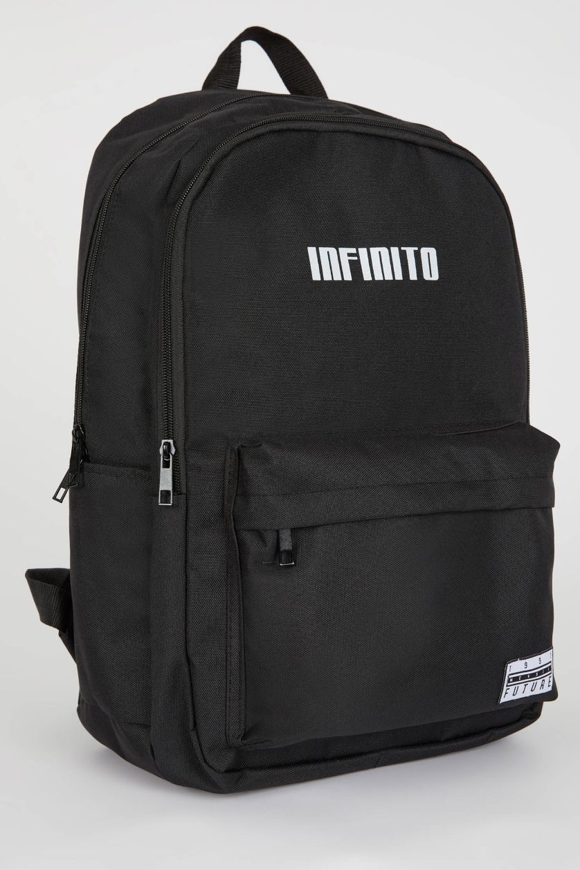 Erkek Siyah Unisex Kendi Kendini Onaran Su Tutmayan Kumaş Okul Sırt Çantası