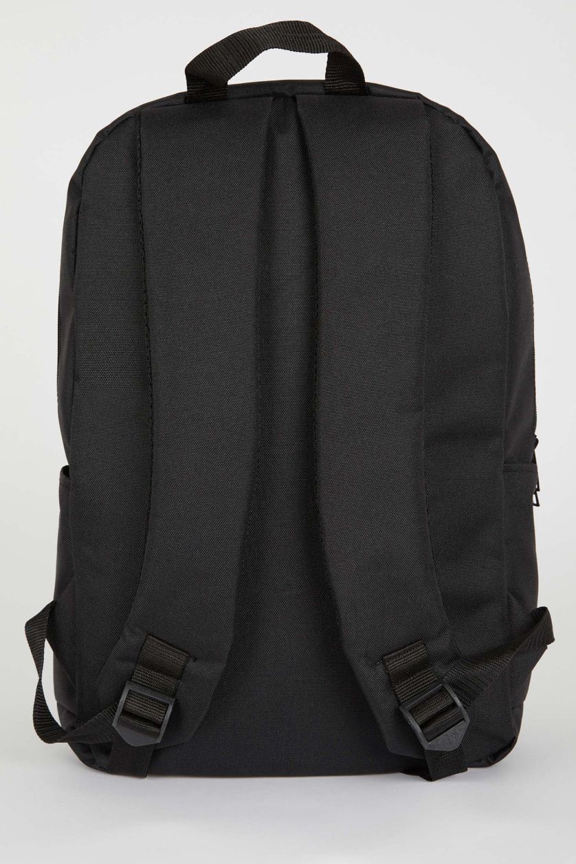 Erkek Siyah Unisex Kendi Kendini Onaran Su Tutmayan Kumaş Okul Sırt Çantası