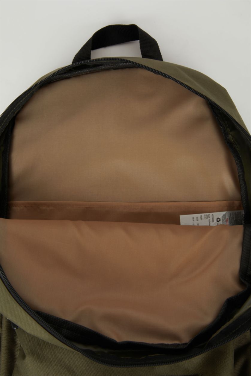 Erkek Haki Unisex Kendi Kendini Onaran Su Tutmayan Kumaş Okul Çantası