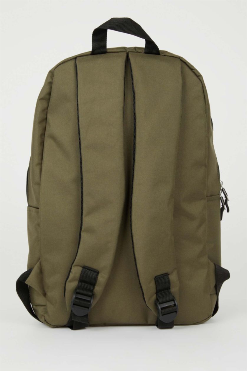 Erkek Haki Unisex Kendi Kendini Onaran Su Tutmayan Kumaş Okul Çantası